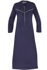 Omani Embroidery Thobe for Sale UK With Tassel color Purple Buy Royal Premium Fabric Gulf Style for Jummah Namaz, Eid Prayer