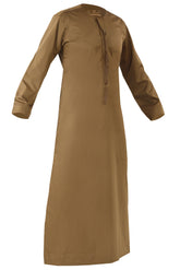 Choco - Authentic Omani Stitch Thobe for Men – Traditional Gulf Style