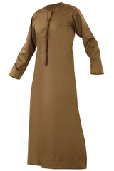 Choco - Authentic Omani Stitch Thobe for Men – Traditional Gulf Style