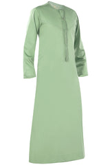 Jade - Authentic Omani Stitch Thobe for Men – Traditional Gulf Style
