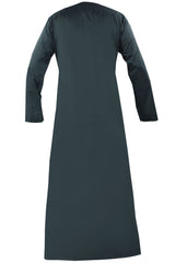 Light Pewter - Authentic Omani Stitch Thobe for Men – Traditional Gulf Style
