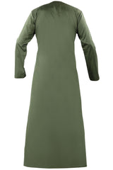 Green - Authentic Omani Stitch Thobe for Men – Traditional Gulf Style