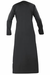 Black - Authentic Omani Stitch Thobe for Men – Traditional Gulf Style