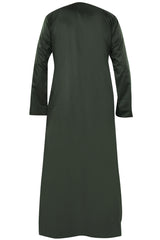 Dark Green - Authentic Omani Stitch Thobe for Men – Traditional Gulf Style