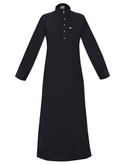 Standard thobes are traditional garments worn by Arabs, known for their distinctive design and comfort Black.