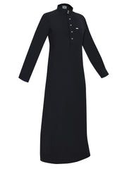 Standard thobes are traditional garments worn by Arabs, known for their distinctive design and comfort Black.