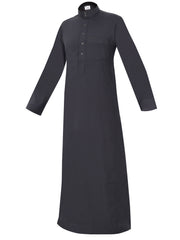 Standard thobes are traditional garments worn by Arabs, known for their distinctive design and comfort Grey.