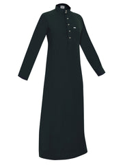 Standard thobes are traditional garments worn by Arabs, known for their distinctive design and comfort Dark Green.