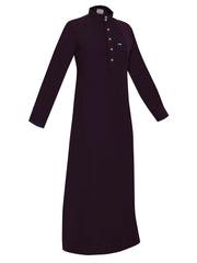 Standard thobes are traditional garments worn by Arabs, known for their distinctive design and comfort Plum.