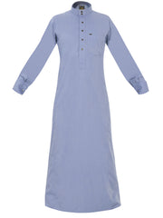 Cufflink thobes are traditional garments worn by Arabs, known for their distinctive design and comfort Sky blue