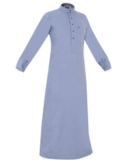 Cufflink thobes are traditional garments worn by Arabs, known for their distinctive design and comfort Sky blue