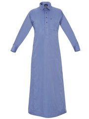 Shirt thobes are traditional garments worn by Arabs, known for their distinctive design and comfort Steel Blue