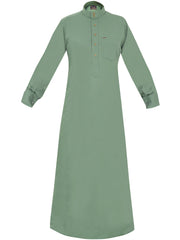 Cufflink thobes are traditional garments worn by Arabs, known for their distinctive design and comfort Pistacho