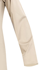 Khaki - Omani Thobe Design 4 Premium Fabric Embroidered With Tassel For Any Occasion