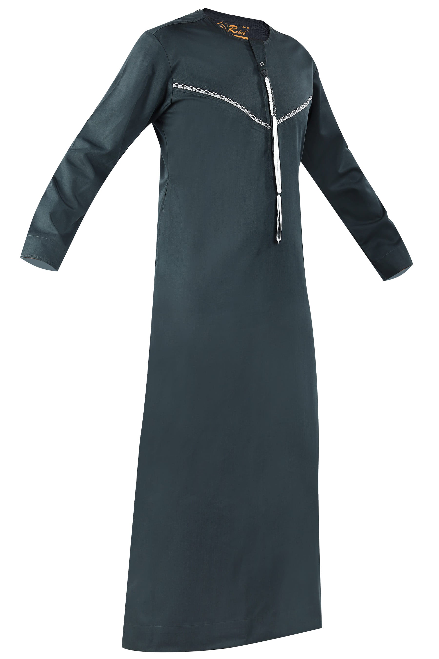 Carribean - Omani Thobe Design 3 Premium Fabric Embroidered With Tassel For Any Occasion
