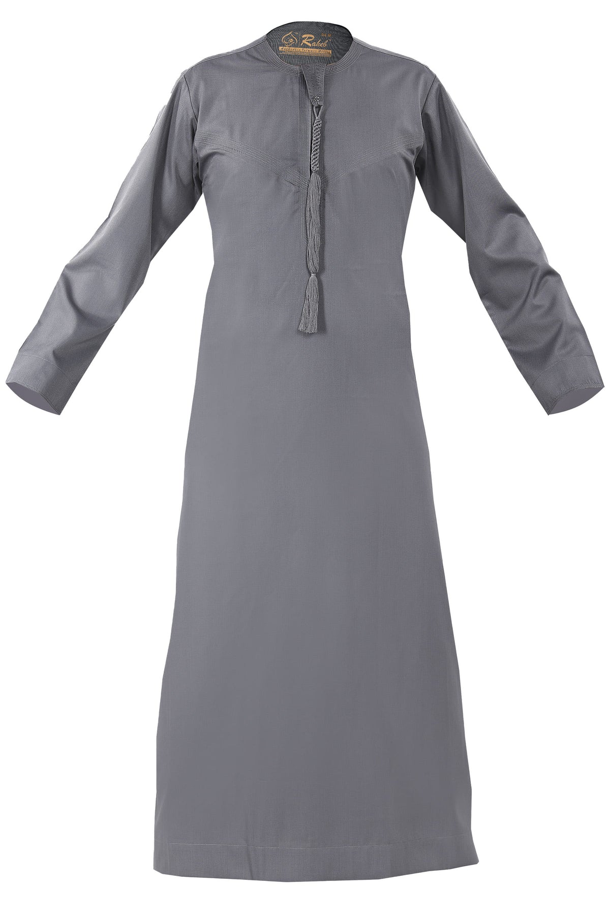 Ash Light - Authentic Omani Stitch Thobe for Men – Traditional Gulf Style