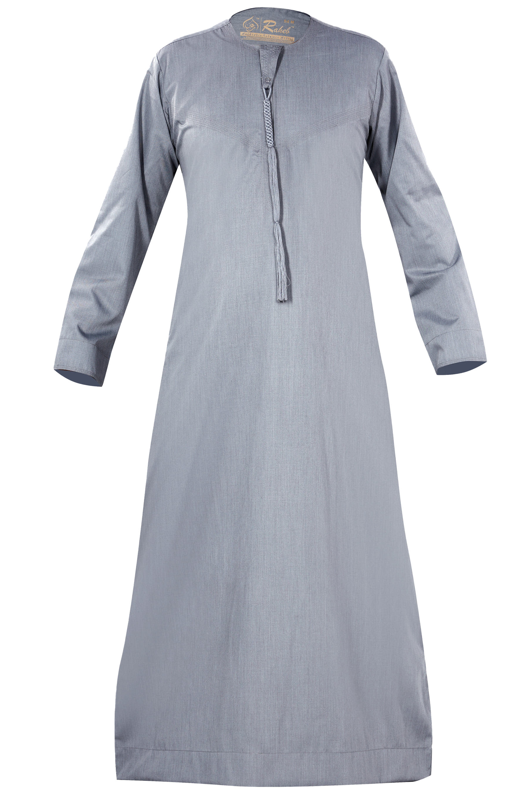 Heather Grey - Authentic Omani Stitch Thobe for Men – Traditional Gulf Style
