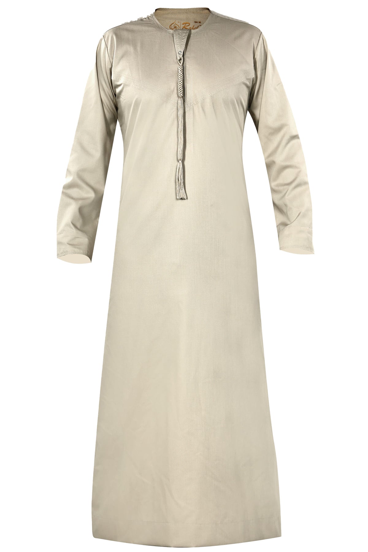Slate - Authentic Omani Stitch Thobe for Men – Traditional Gulf Style
