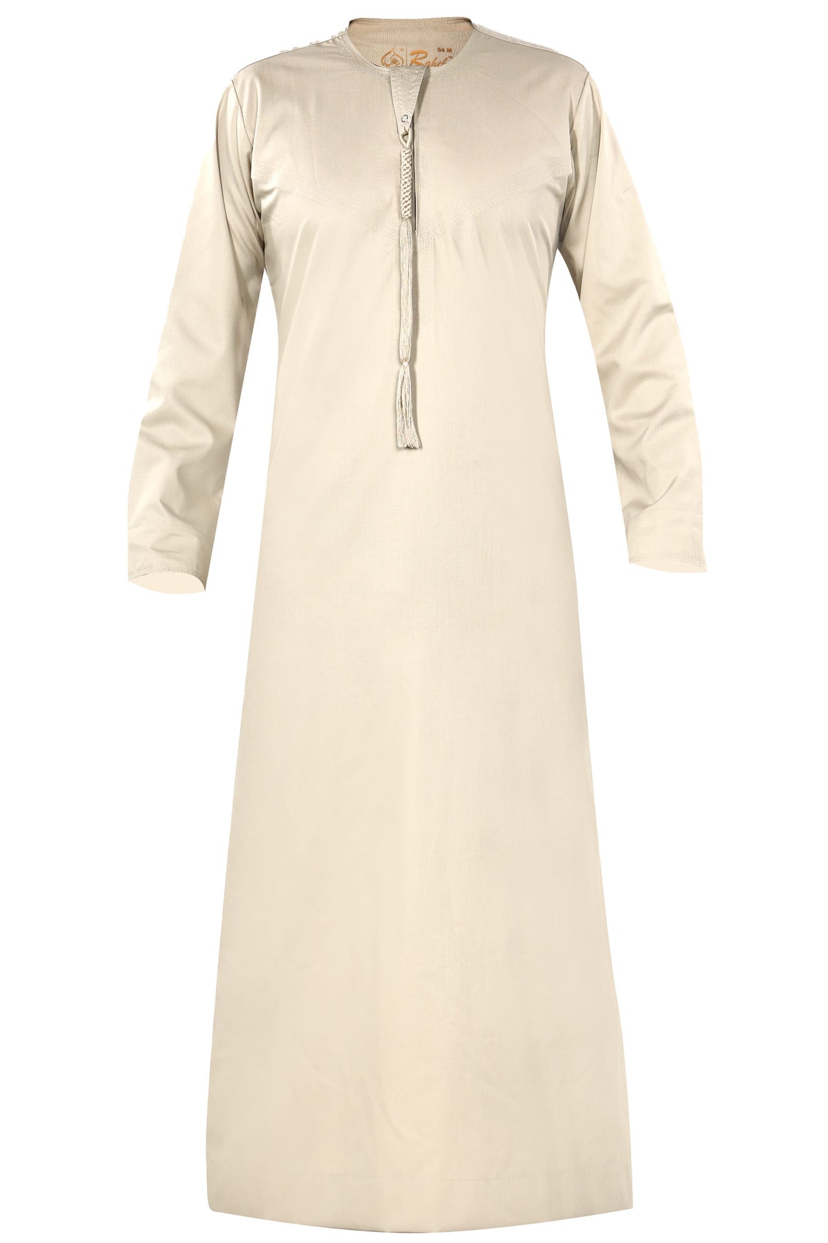 Khaki - Authentic Omani Stitch Thobe for Men – Traditional Gulf Style