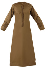 Choco - Authentic Omani Stitch Thobe for Men – Traditional Gulf Style