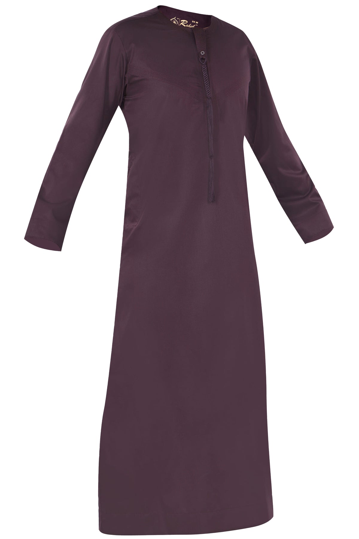 Wine(Color) - Authentic Omani Stitch Thobe for Men – Traditional Gulf Style