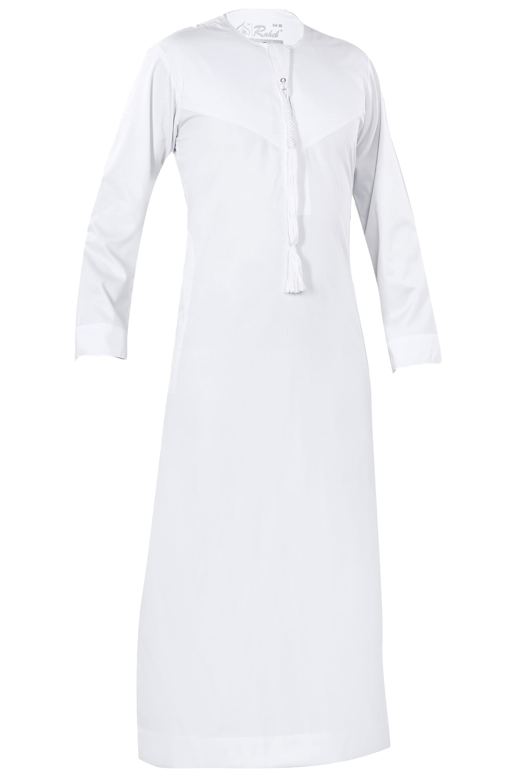 White - Authentic Omani Stitch Thobe for Men – Traditional Gulf Style