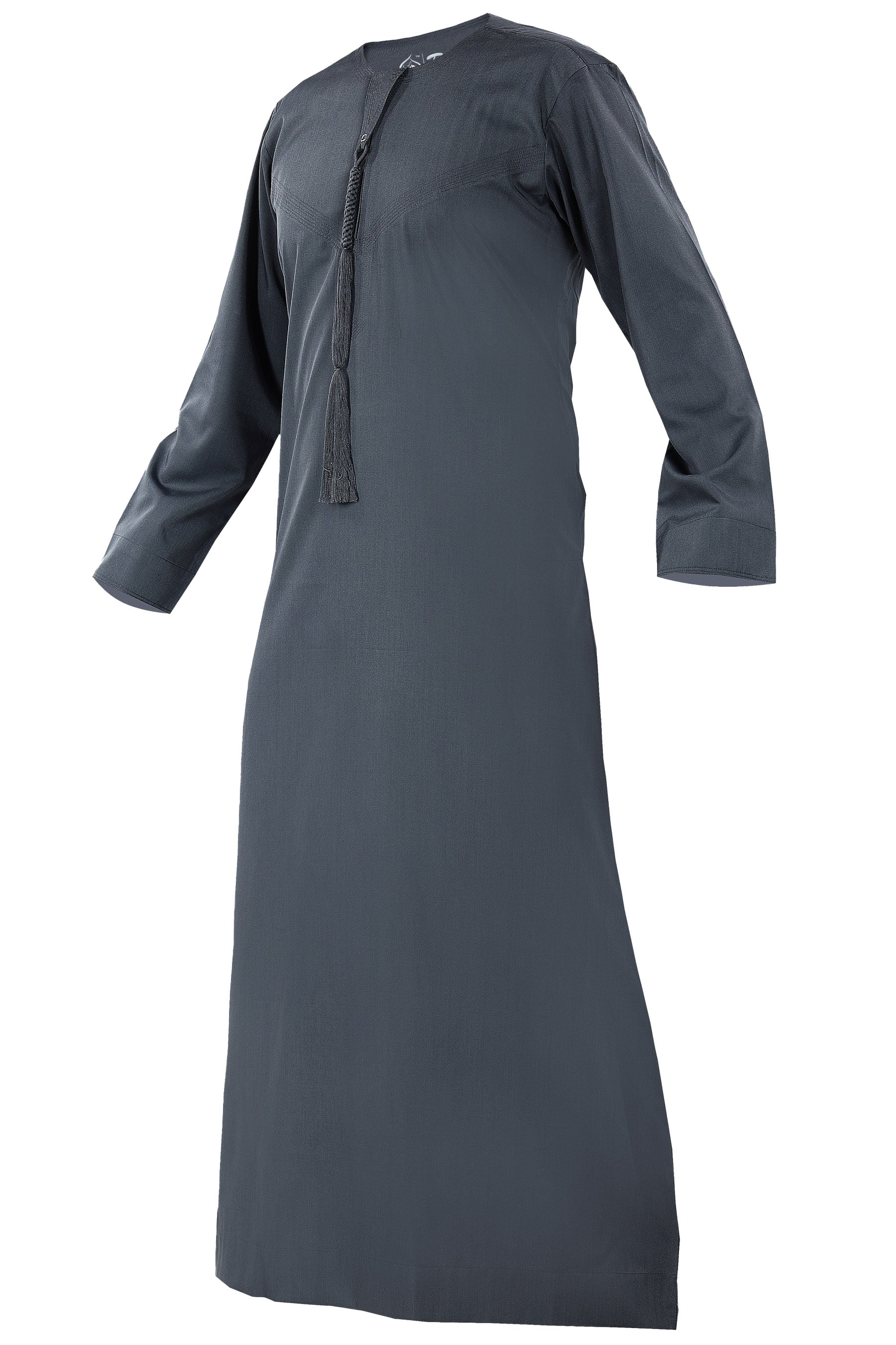 Grey - Authentic Omani Stitch Thobe for Men – Traditional Gulf Style