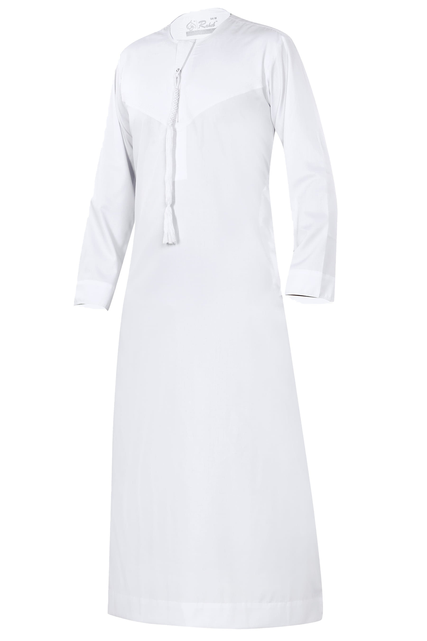 White - Authentic Omani Stitch Thobe for Men – Traditional Gulf Style