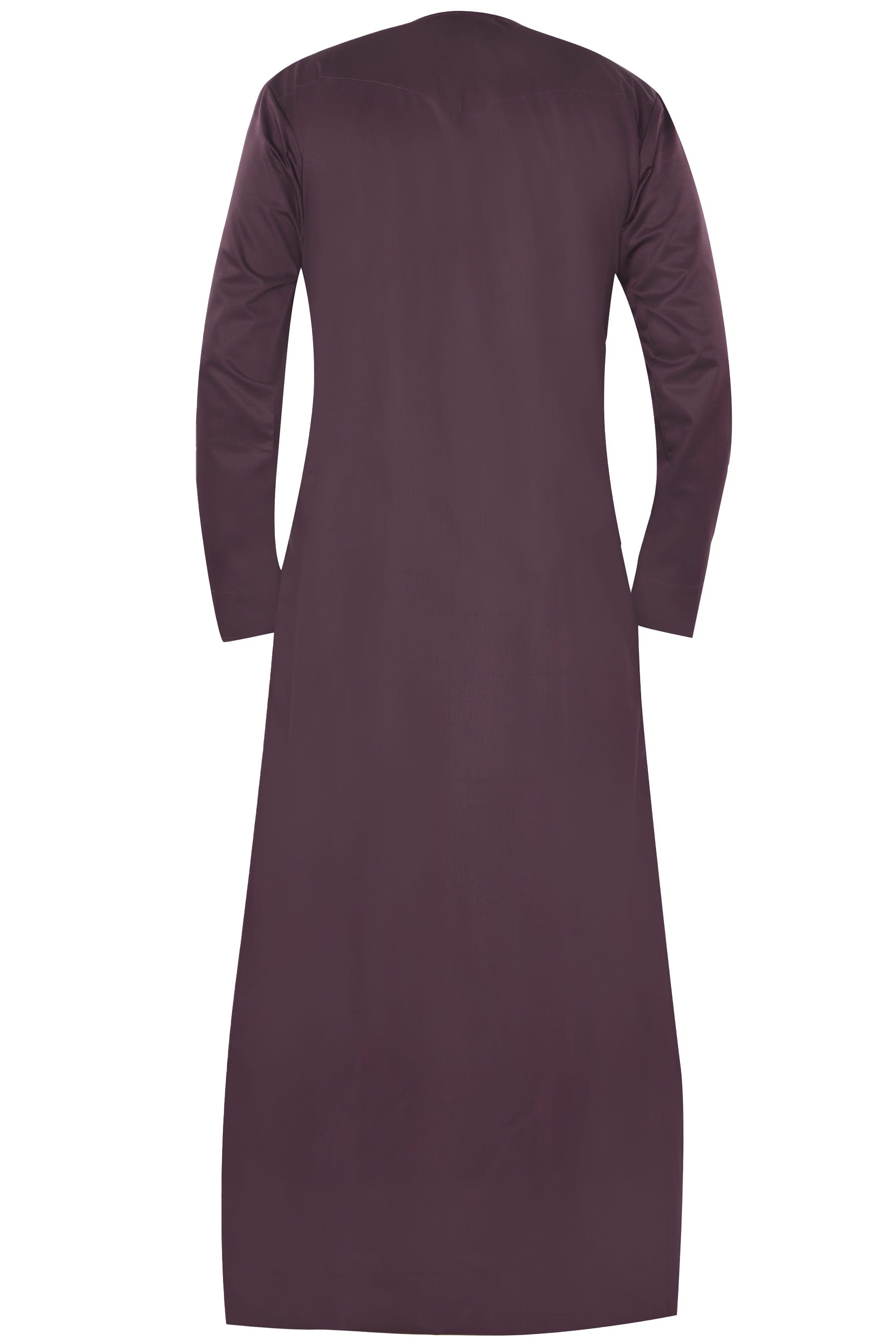 Omani Embroidery Mens Thobe for Sale UK Online With Tassel color Wine Royal Premium Fabric Gulf Style for Jummah Namaz, Eid Prayer