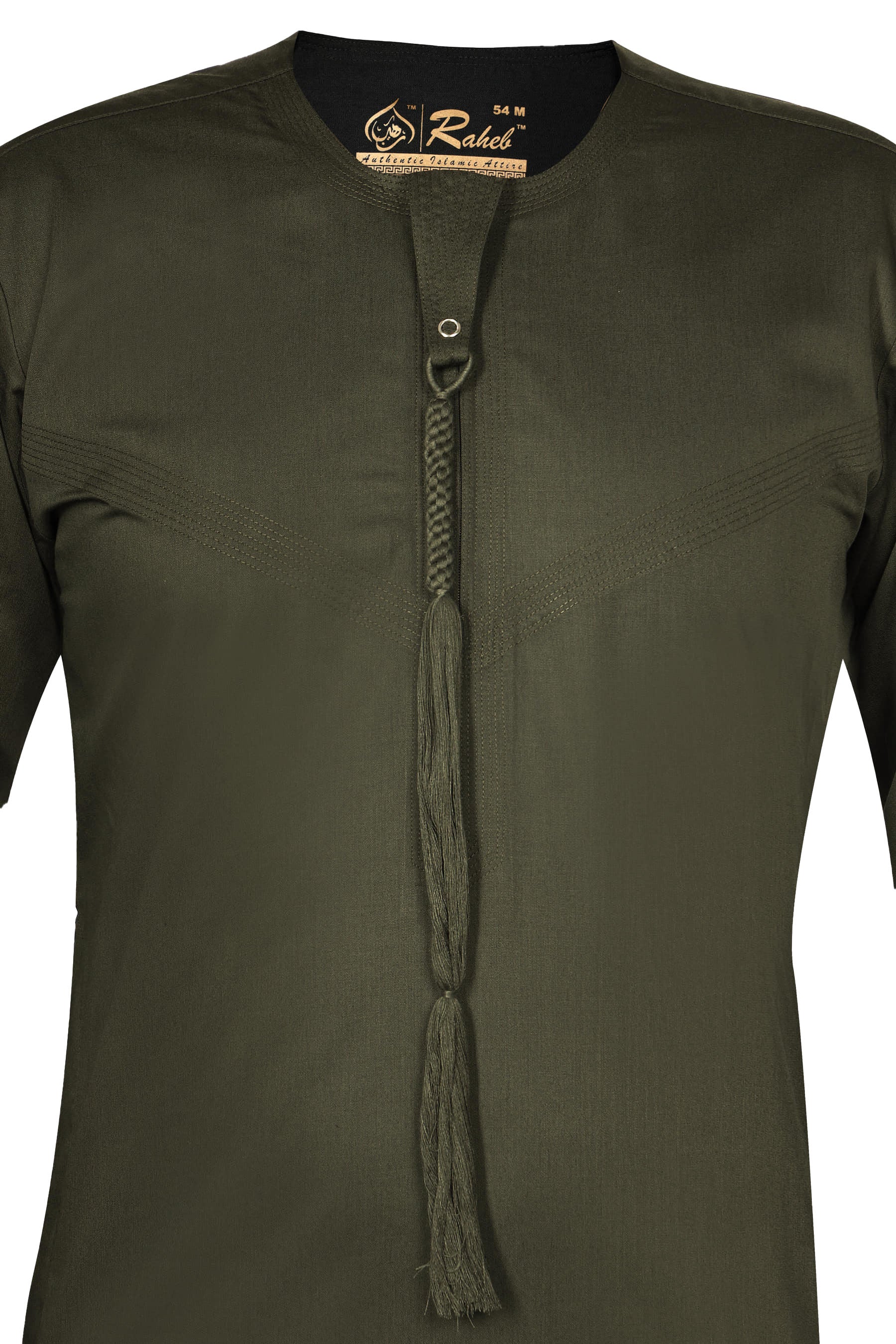 Brown - Authentic Omani Stitch Thobe for Men – Traditional Gulf Style