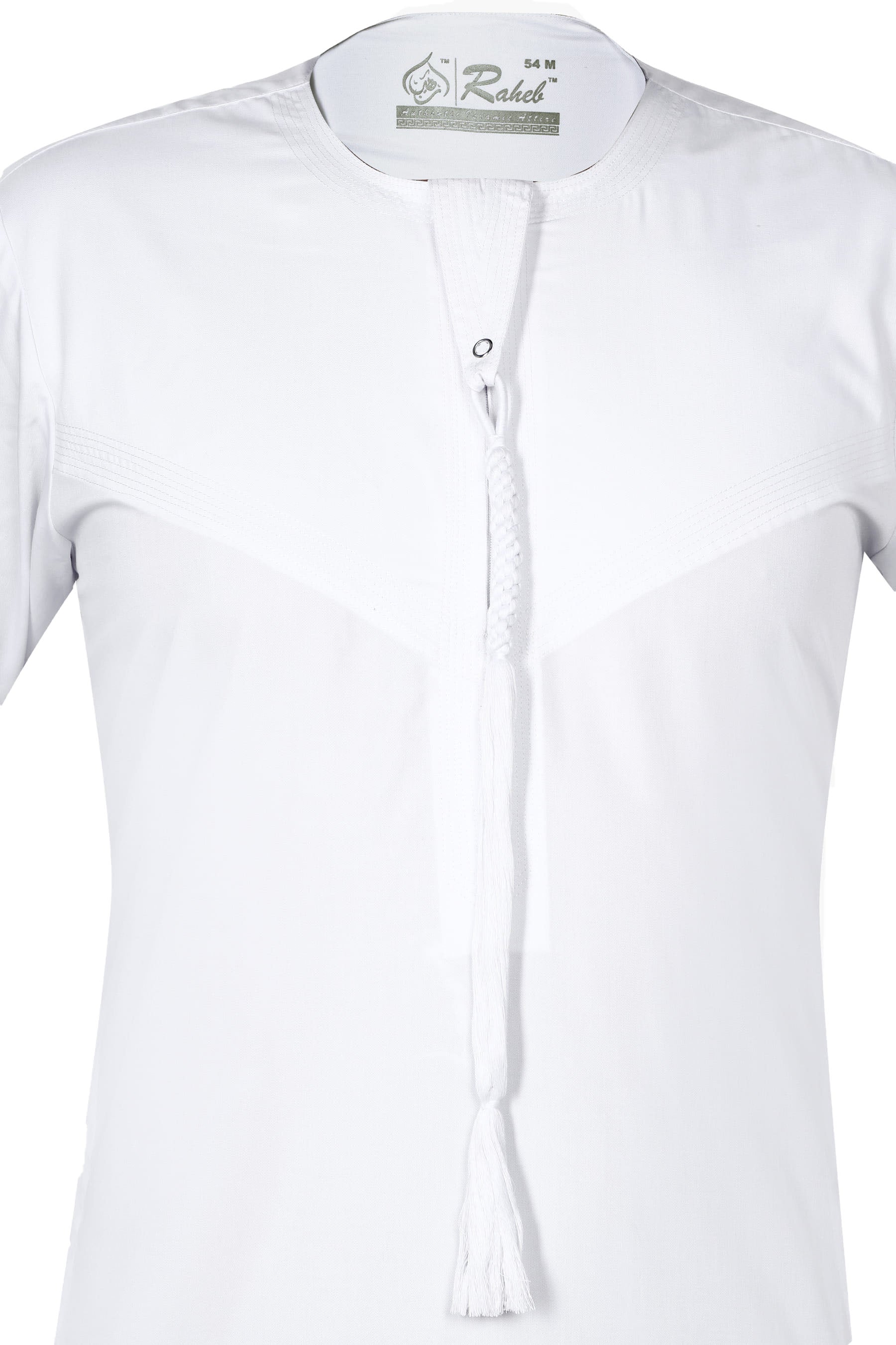 White - Authentic Omani Stitch Thobe for Men – Traditional Gulf Style
