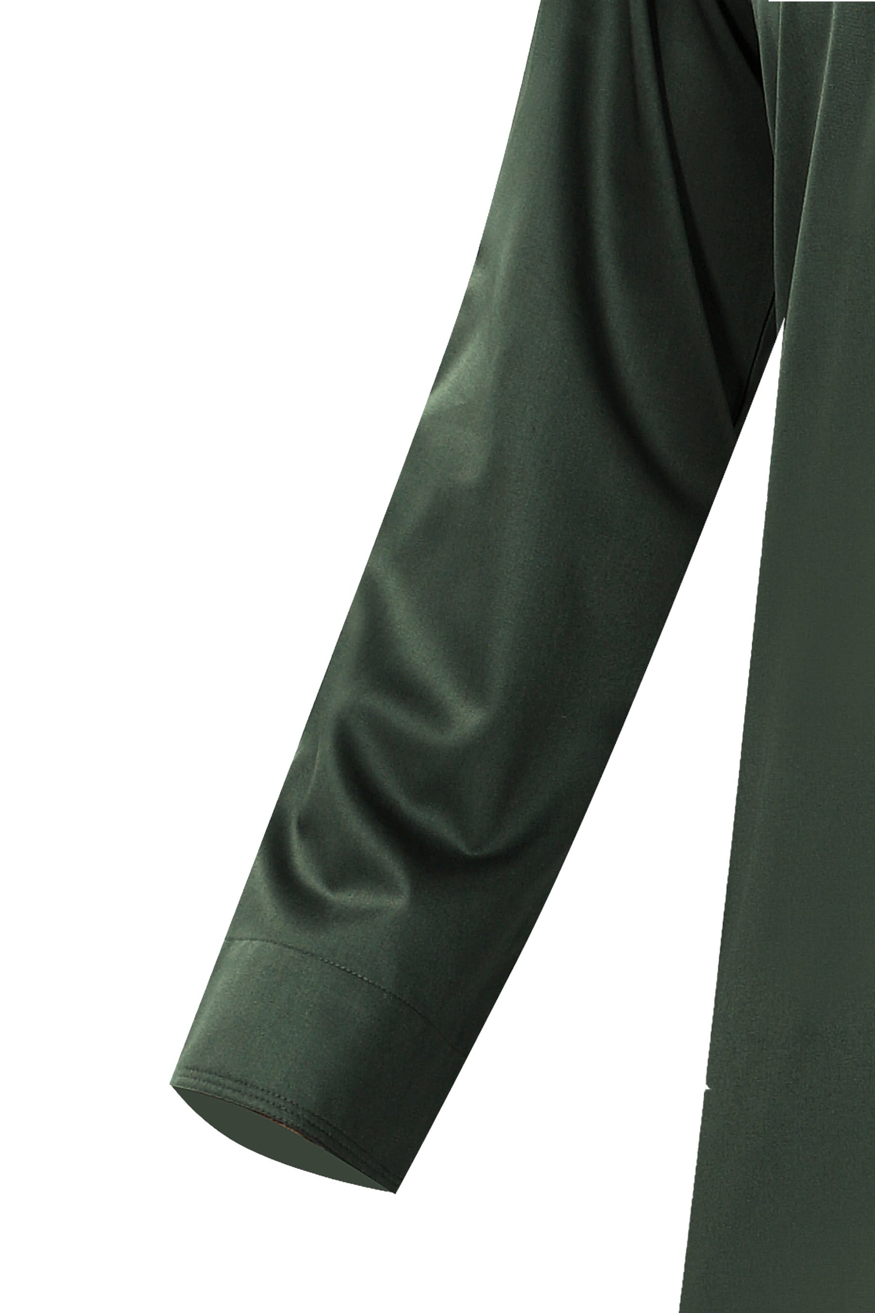 Omani Embroidery Mens Thobe for Sale UK Online With Tassel color Dark Green Royal Premium Fabric Gulf Style for Jummah Namaz, Eid Prayer
