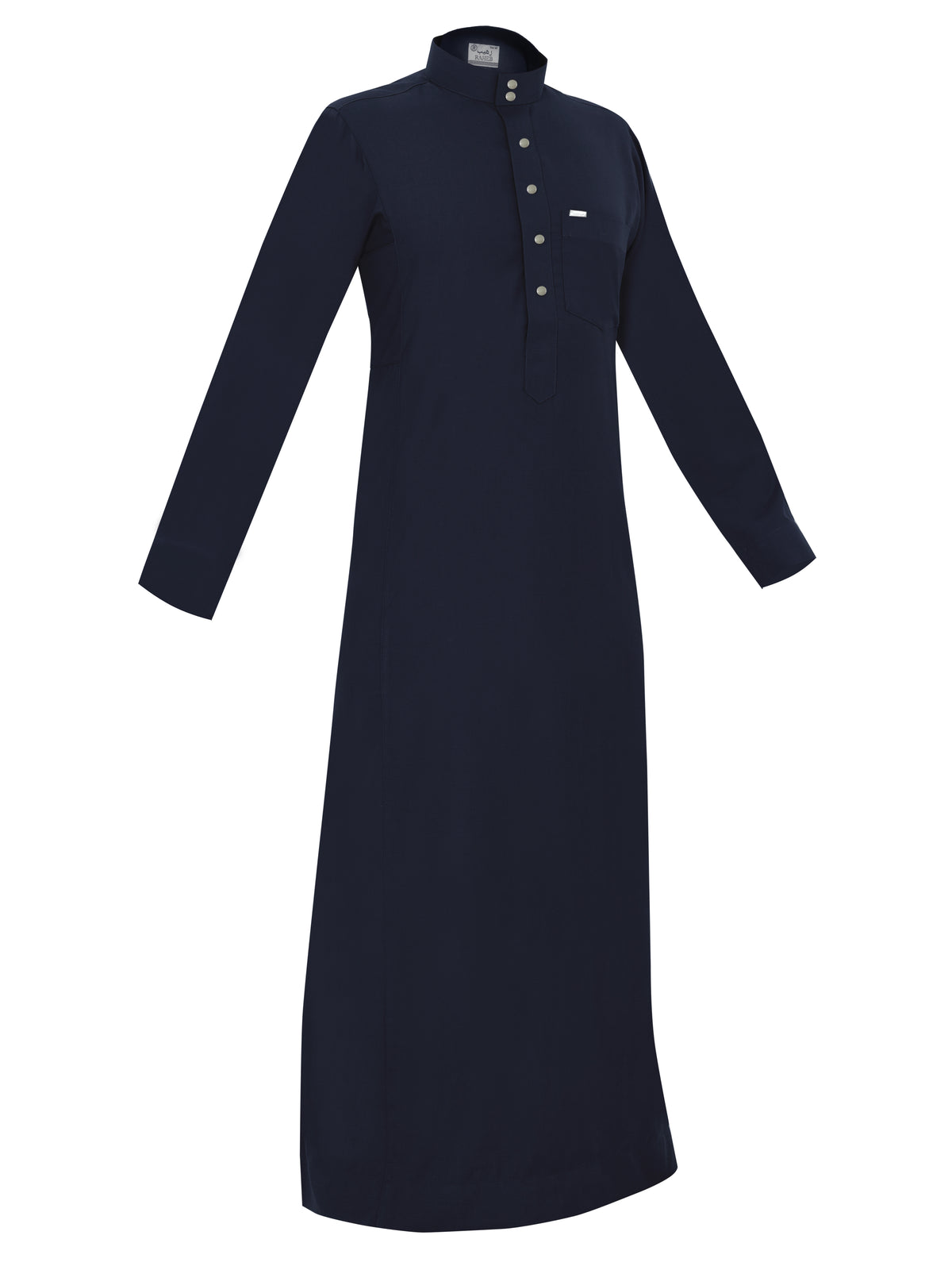 Standard thobes are traditional garments worn by Arabs, known for their distinctive design and comfort Navy.