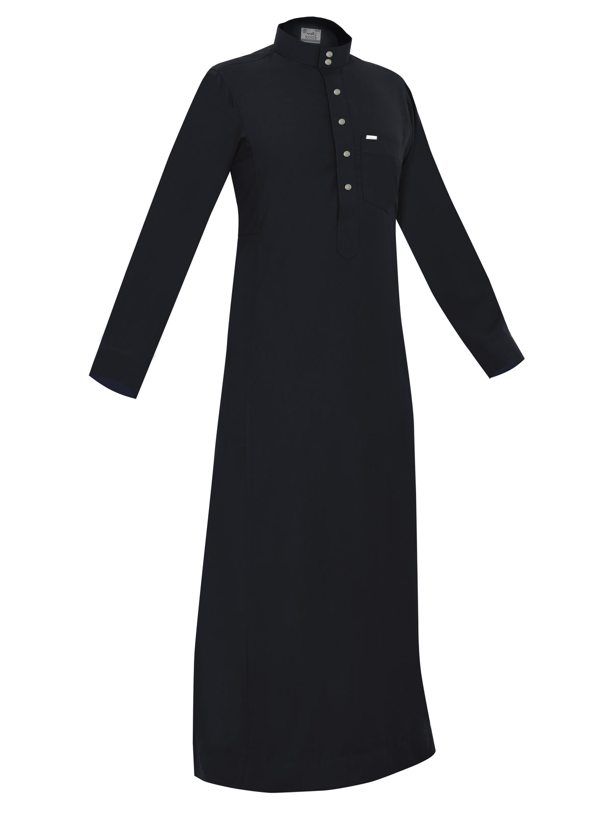 Standard thobes are traditional garments worn by Arabs, known for their distinctive design and comfort Black.