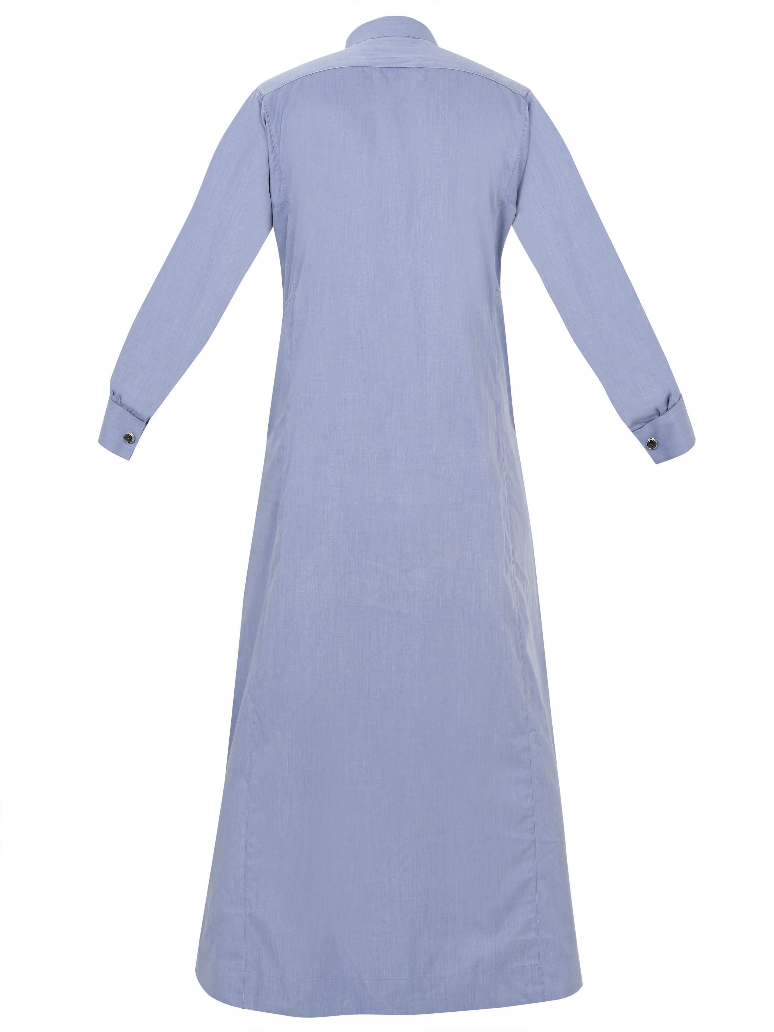 Cufflink thobes are traditional garments worn by Arabs, known for their distinctive design and comfort Sky blue