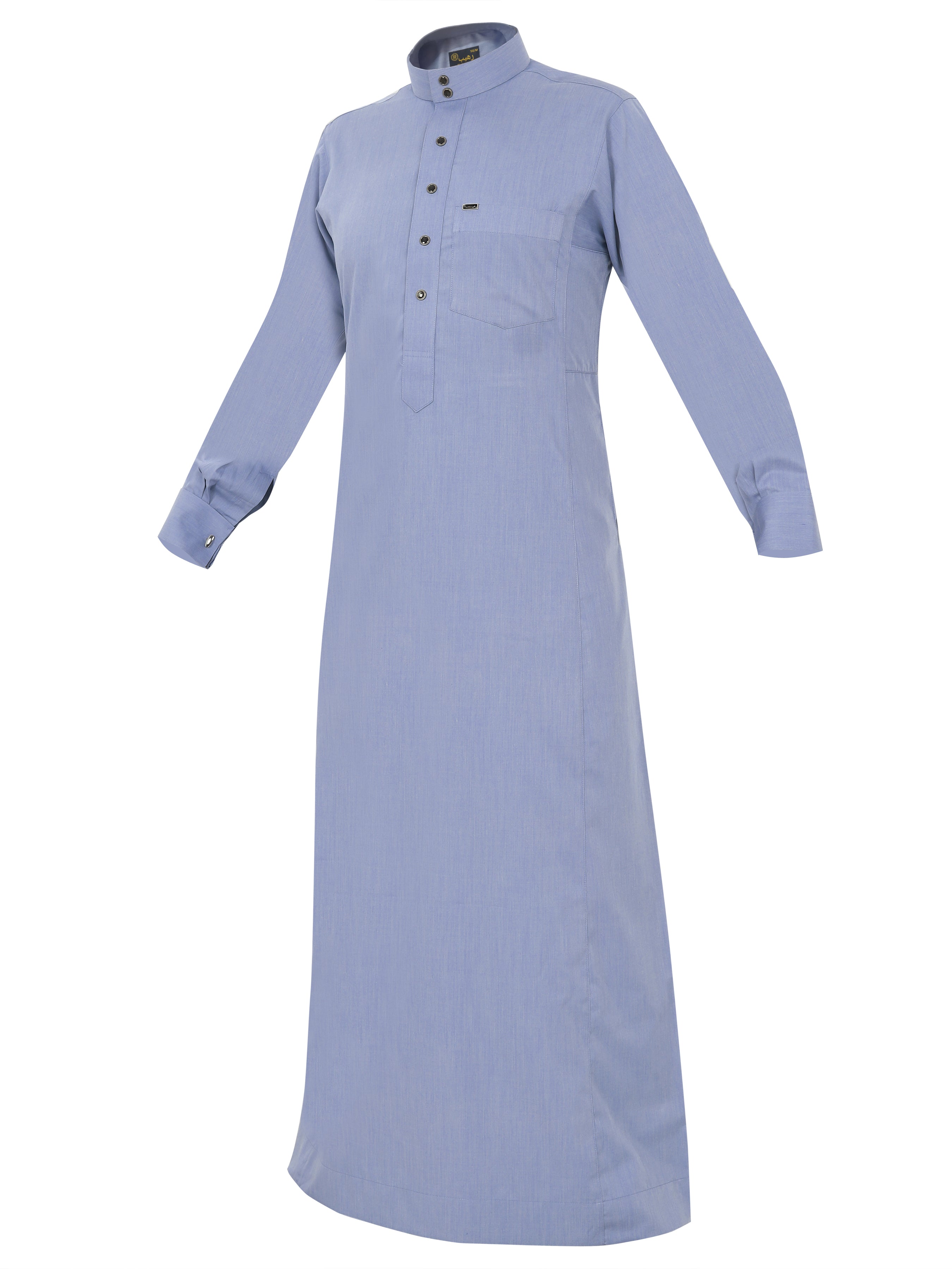 Cufflink thobes are traditional garments worn by Arabs, known for their distinctive design and comfort Sky blue