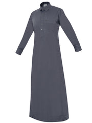 Shirt thobes are traditional garments worn by Arabs, known for their distinctive design and comfort Grey