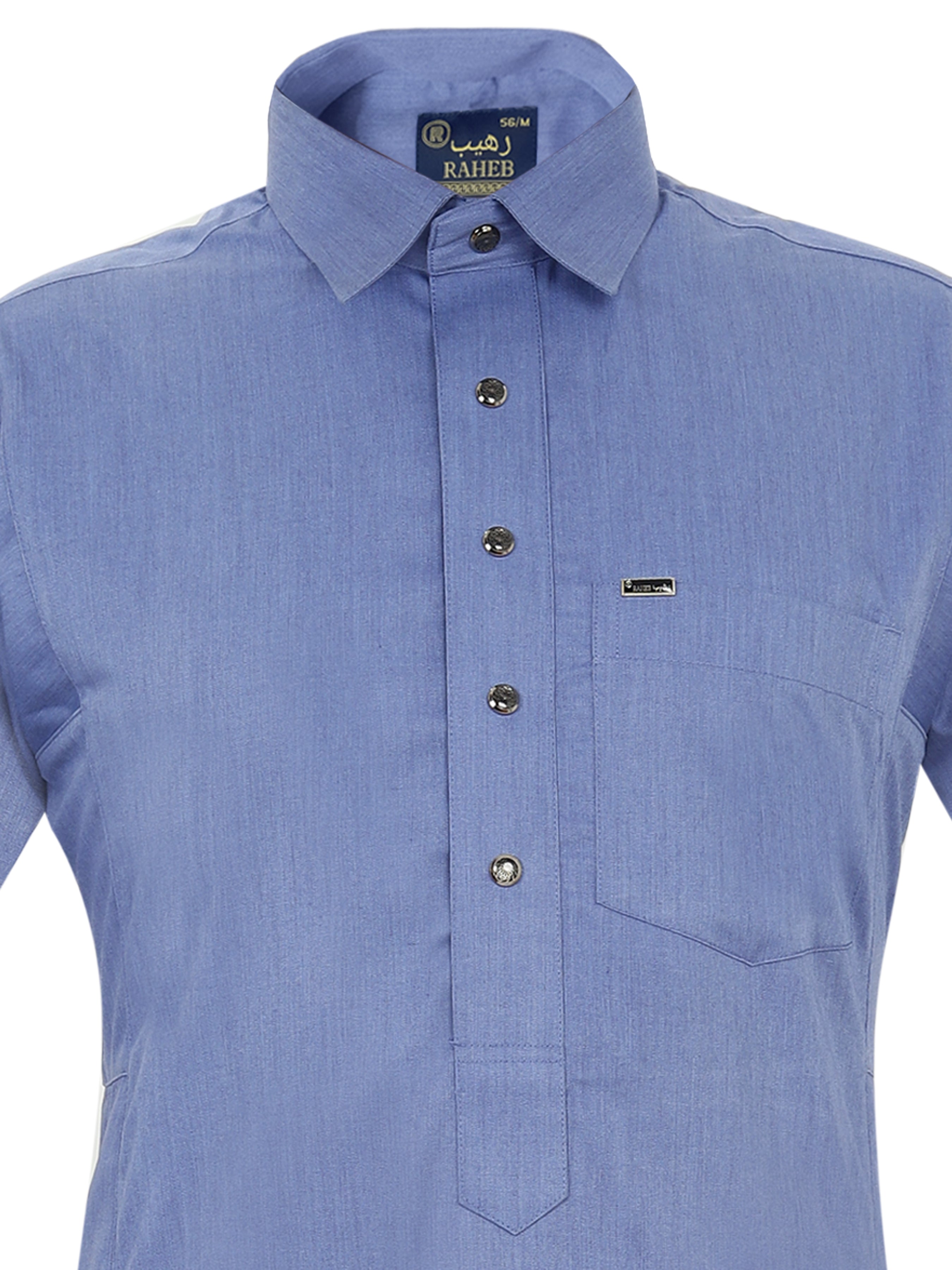 Shirt thobes are traditional garments worn by Arabs, known for their distinctive design and comfort Steel Blue