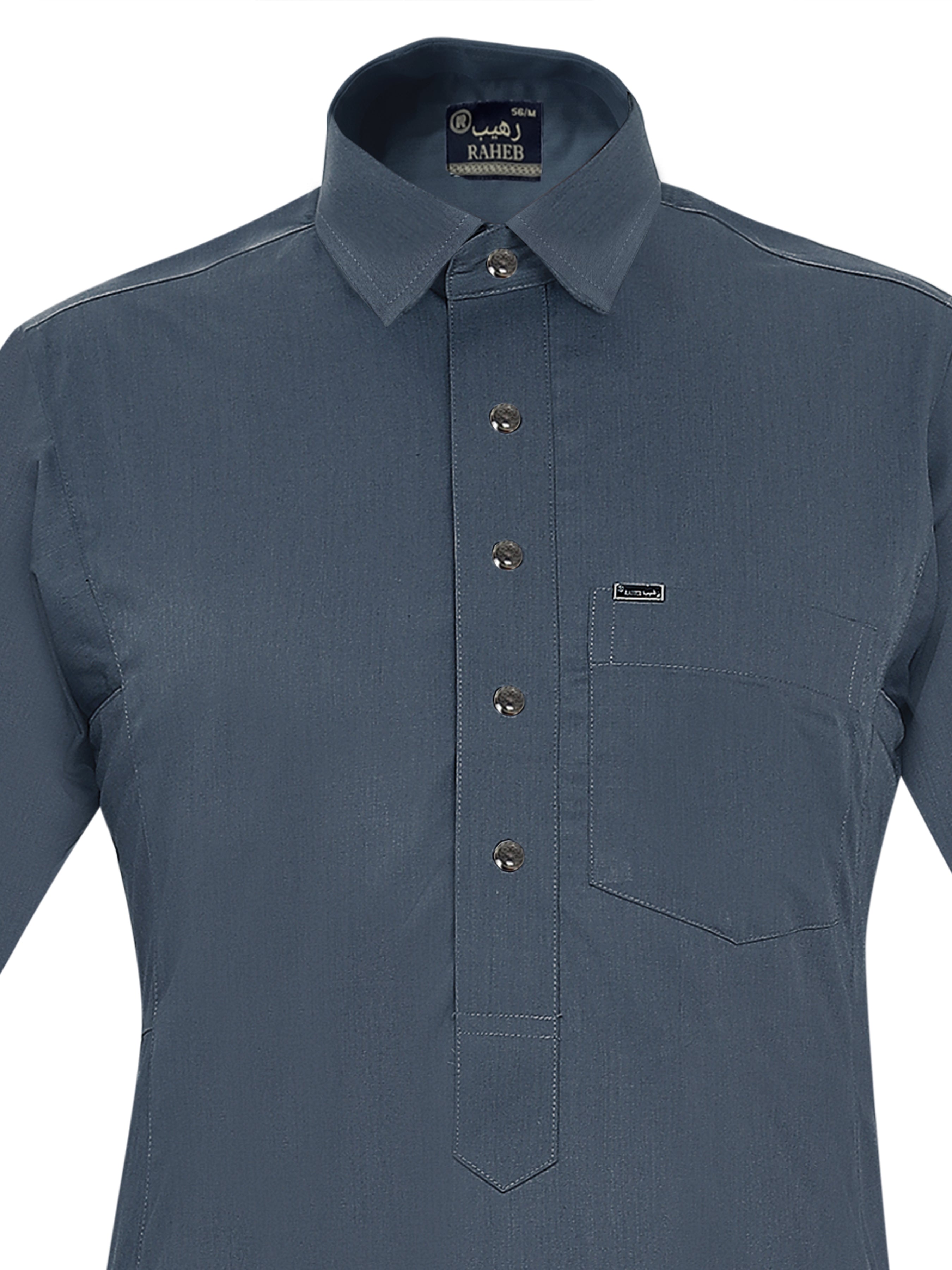 Shirt thobes are traditional garments worn by Arabs, known for their distinctive design and comfort Turquiose Blue